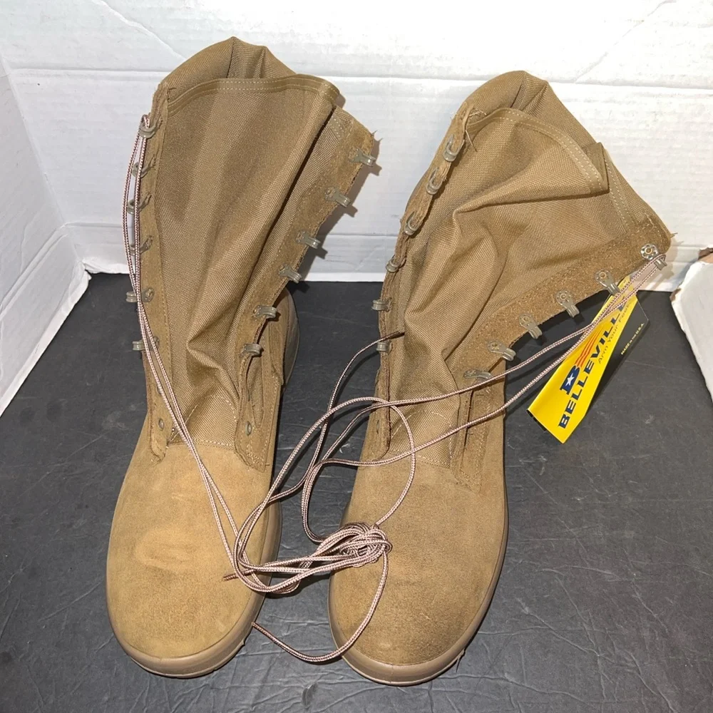 BELLEVILLE C390 HOT WEATHER USA-MADE COMBAT MILITARY BOOTS - 14.5 R -